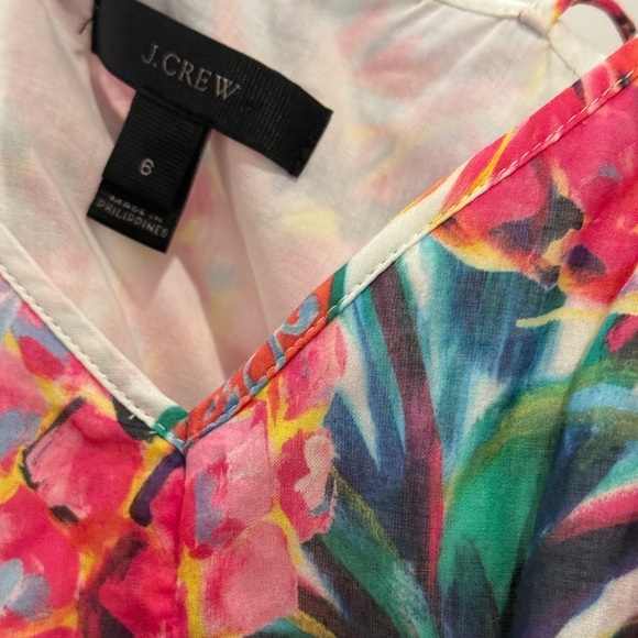 J. Crew Colorful Pineapple Print Midi Dress - Picture 7 of 7